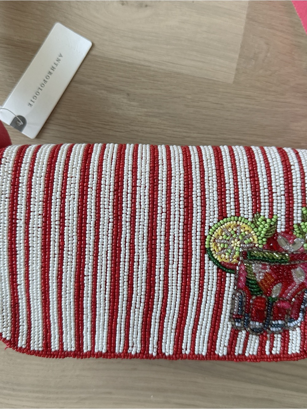 NWT RARE Anthropologie Fiona Beaded Bag: Food & Drink Edition - Picture 5 of 12